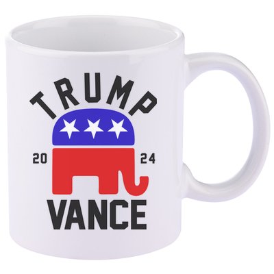 Trump Vance 2024 Republican Election 11oz C Handle Ceramic Mug