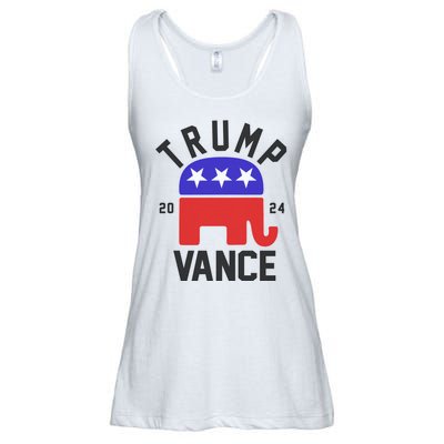 Trump Vance 2024 Republican Election Ladies Essential Flowy Tank