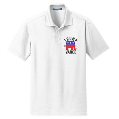 Trump Vance 2024 Republican Election Dry Zone Grid Polo