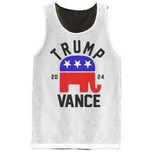 Trump Vance 2024 Republican Election Mesh Reversible Basketball Jersey Tank