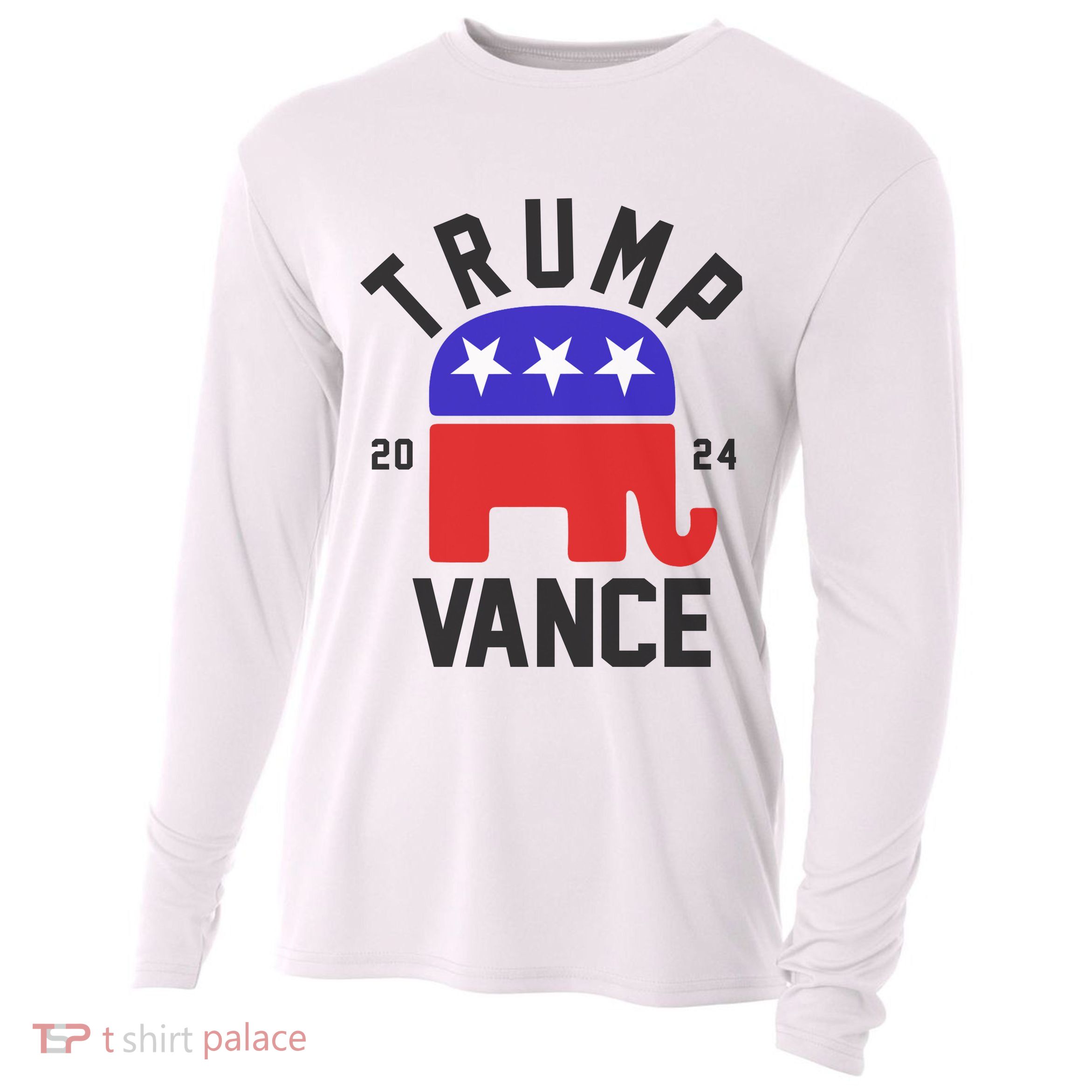 Trump Vance 2024 Republican Election Cooling Performance Long Sleeve Crew