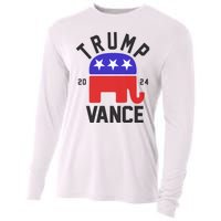 Trump Vance 2024 Republican Election Cooling Performance Long Sleeve Crew