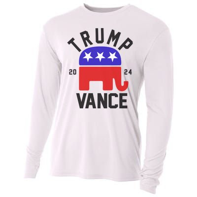 Trump Vance 2024 Republican Election Cooling Performance Long Sleeve Crew