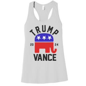 Trump Vance 2024 Republican Election Women's Racerback Tank