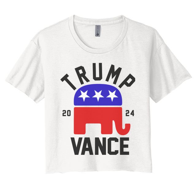 Trump Vance 2024 Republican Election Crop Top