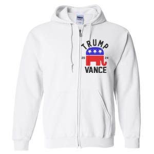 Trump Vance 2024 Republican Election Full Zip Hoodie