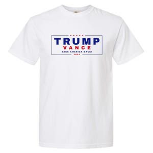 Trump Vance 2024 Donald Trump J.D. Vance Take America Back Garment-Dyed Heavyweight T-Shirt