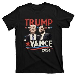 Trump Vance 2024 Retro Stripe Trump Jd Vance T-Shirt