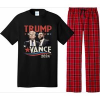 Trump Vance 2024 Retro Stripe Trump Jd Vance Pajama Set