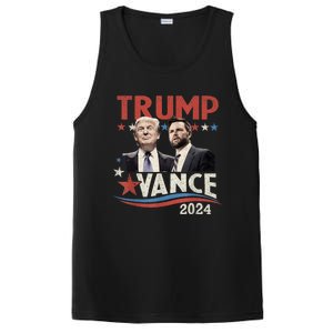 Trump Vance 2024 Retro Stripe Trump Jd Vance PosiCharge Competitor Tank