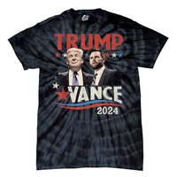 Trump Vance 2024 Retro Stripe Trump Jd Vance Tie-Dye T-Shirt