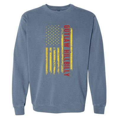 Trump Vance 2024 Donald Trump J.D. Vance Outlaw Hillbillygift Garment-Dyed Sweatshirt