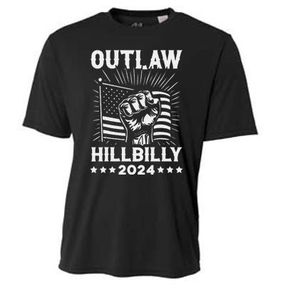 Trump Vance 2024 Donald Trump J.D. Vance Outlaw Hillbilly Gift Cooling Performance Crew T-Shirt