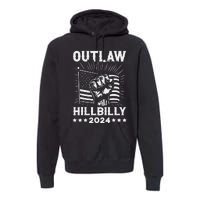 Trump Vance 2024 Donald Trump J.D. Vance Outlaw Hillbilly Gift Premium Hoodie