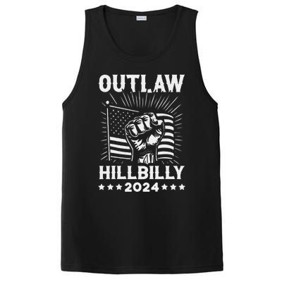 Trump Vance 2024 Donald Trump J.D. Vance Outlaw Hillbilly Gift PosiCharge Competitor Tank