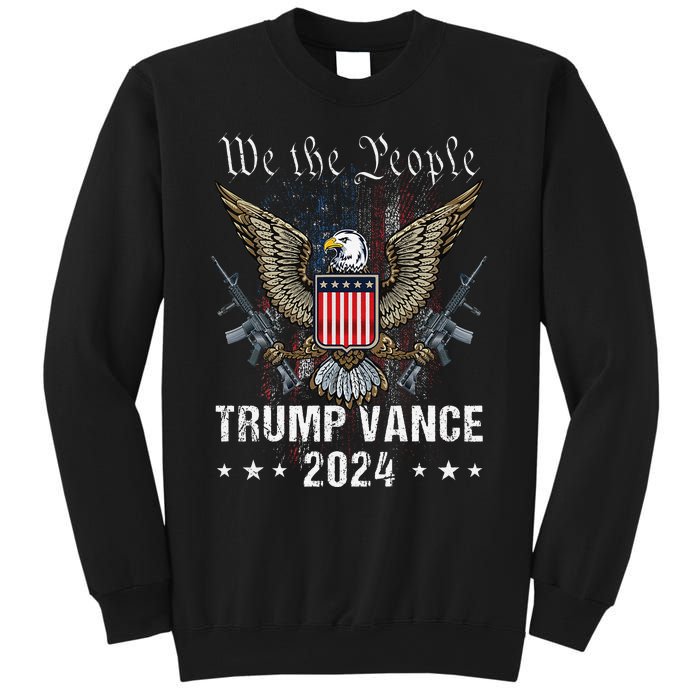 Trump Vance 2024 Us Flag Vintage Election President 2024 Gift Sweatshirt