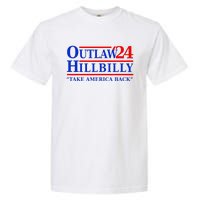 Trump Vance 2024 Outlaw Hillbilly Us Flag Vintage Elections Garment-Dyed Heavyweight T-Shirt