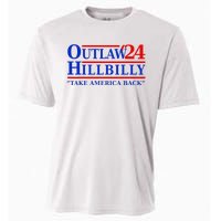 Trump Vance 2024 Outlaw Hillbilly Us Flag Vintage Elections Cooling Performance Crew T-Shirt