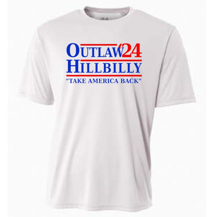 Trump Vance 2024 Outlaw Hillbilly Us Flag Vintage Elections Cooling Performance Crew T-Shirt