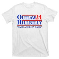 Trump Vance 2024 Outlaw Hillbilly Us Flag Vintage Elections T-Shirt