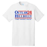 Trump Vance 2024 Outlaw Hillbilly Us Flag Vintage Elections Tall T-Shirt