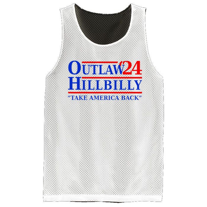 Trump Vance 2024 Outlaw Hillbilly Us Flag Vintage Elections Mesh Reversible Basketball Jersey Tank