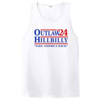 Trump Vance 2024 Outlaw Hillbilly Us Flag Vintage Elections PosiCharge Competitor Tank