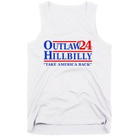 Trump Vance 2024 Outlaw Hillbilly Us Flag Vintage Elections Tank Top