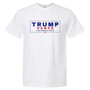 Trump Vance 2024 Retro Stripe Trump Jd Vance Garment-Dyed Heavyweight T-Shirt