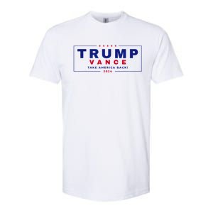 Trump Vance 2024 Retro Stripe Trump Jd Vance Softstyle CVC T-Shirt