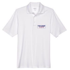 Trump Vance 2024 Retro Stripe Trump Jd Vance Men's Origin Performance Pique Polo