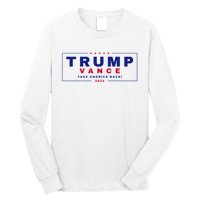 Trump Vance 2024 Retro Stripe Trump Jd Vance Long Sleeve Shirt