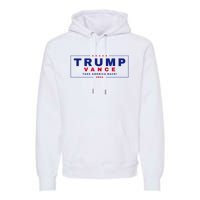 Trump Vance 2024 Retro Stripe Trump Jd Vance Premium Hoodie