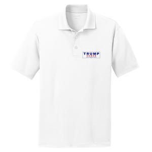 Trump Vance 2024 Retro Stripe Trump Jd Vance PosiCharge RacerMesh Polo