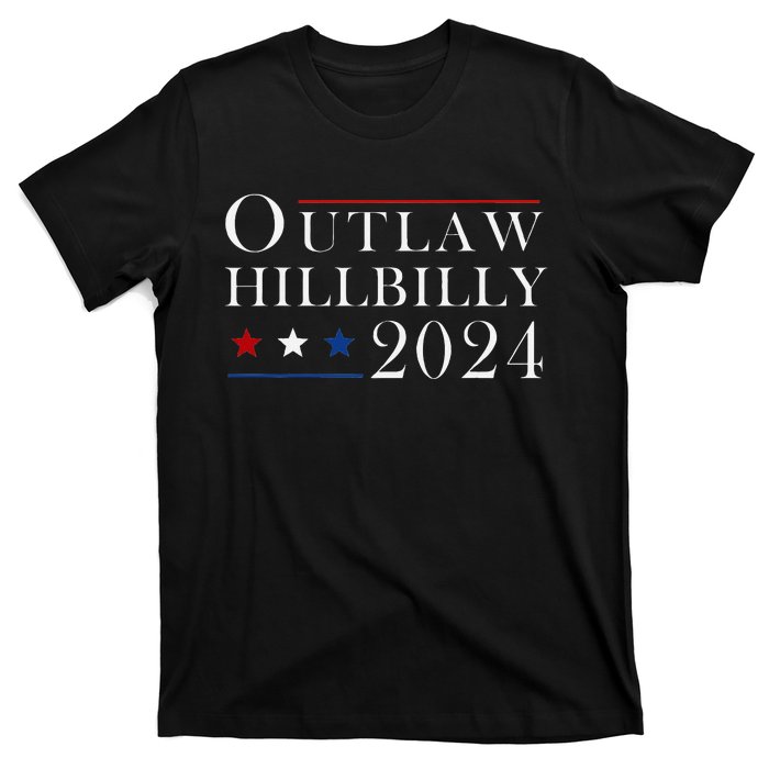 Trump Vance 2024 Outlaw Hillbilly Us Flag Vintage T-Shirt