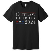 Trump Vance 2024 Outlaw Hillbilly Us Flag Vintage Premium T-Shirt