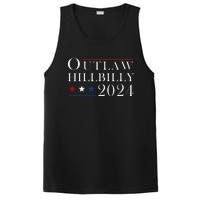 Trump Vance 2024 Outlaw Hillbilly Us Flag Vintage PosiCharge Competitor Tank