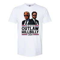 Trump Vance 2024 Outlaw Hillbilly Us Flag Vintage Elections Softstyle CVC T-Shirt