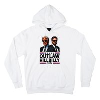 Trump Vance 2024 Outlaw Hillbilly Us Flag Vintage Elections Hoodie