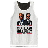 Trump Vance 2024 Outlaw Hillbilly Us Flag Vintage Elections Mesh Reversible Basketball Jersey Tank