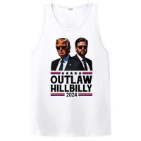 Trump Vance 2024 Outlaw Hillbilly Us Flag Vintage Elections PosiCharge Competitor Tank