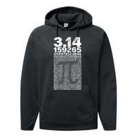 Teacher Vintage 3.14 Pi Digits Happy Pi Day Performance Fleece Hoodie