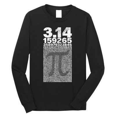 Teacher Vintage 3.14 Pi Digits Happy Pi Day Long Sleeve Shirt