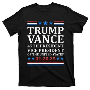 Trump Vance 47th President Vp 2025 Inauguration Patriotic T-Shirt