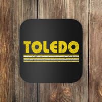 Toledo Vintage 80s Retro Style Coaster