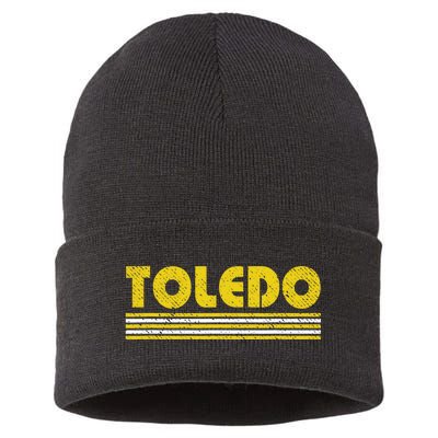 Toledo Vintage 80s Retro Style Sustainable Knit Beanie