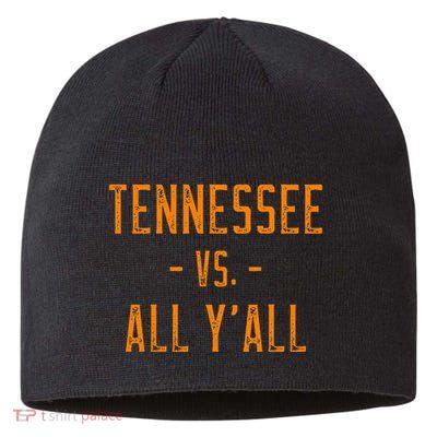 Tennessee Vs. All Y’All Sports Weathered Vintage Southern Sustainable Beanie