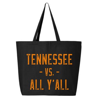 Tennessee Vs. All Y’All Sports Weathered Vintage Southern 25L Jumbo Tote