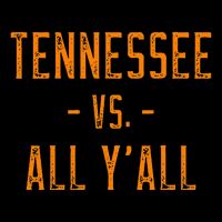 Tennessee Vs. All Y’All Sports Weathered Vintage Southern Womens Tank Top
