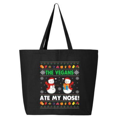 The Vegans Ate My Nose Ugly Christmas Sweater Design 25L Jumbo Tote